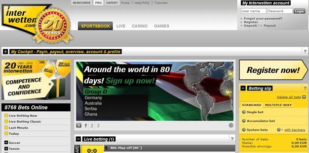 ブックメーカー”interwetten"の登録ページへ