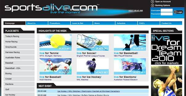 ブックメーカー”sportsalive"の登録ページへ
