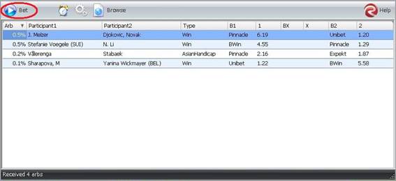 RebelBetting>メイン画面>”Bet”ボタン
