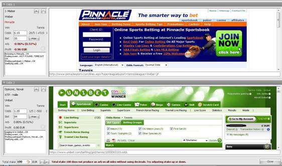 RebelBetting>Bet画面へ移動